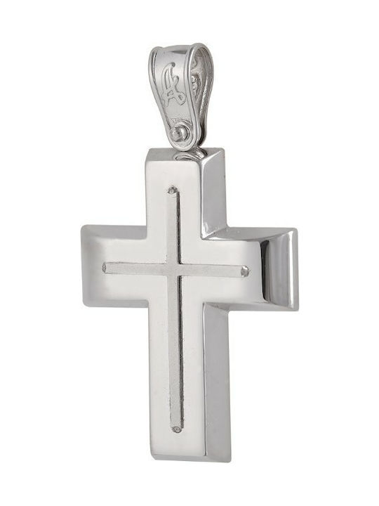 White Gold Cross 14K