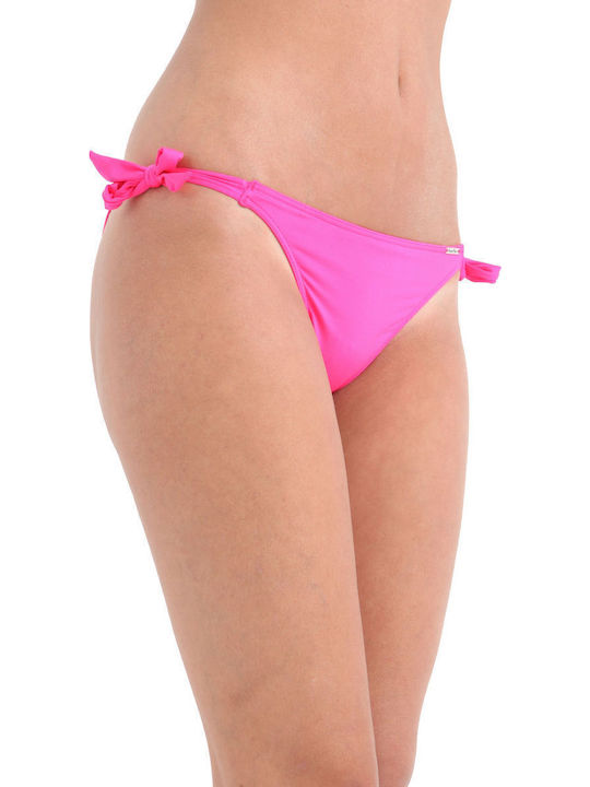 Dasia Squaw Bikini Slip mit Schnürchen Fuchsie