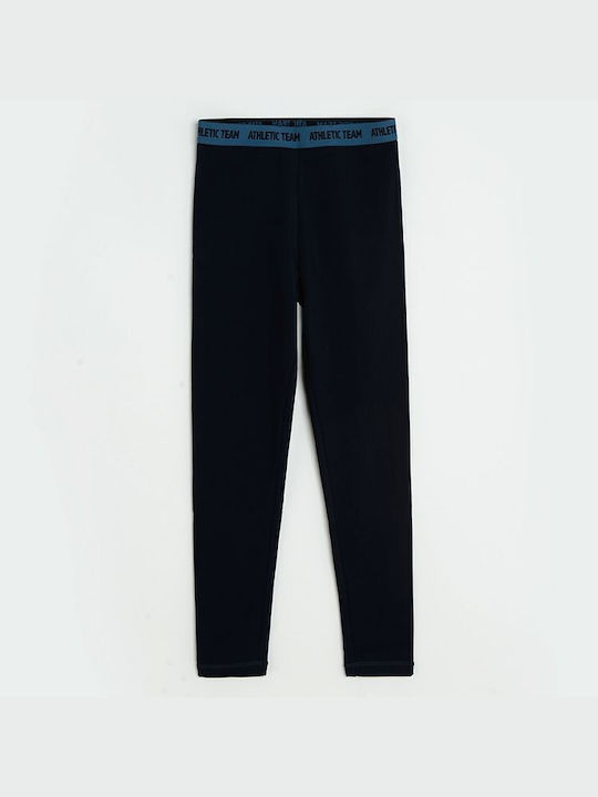 Kinder Thermoleggings Marineblau