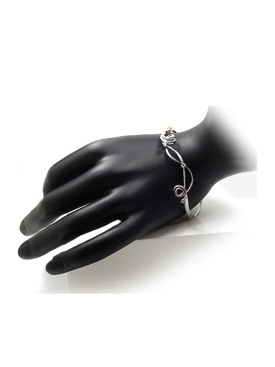 Polytimo Damen Armband aus Weißgold 14K
