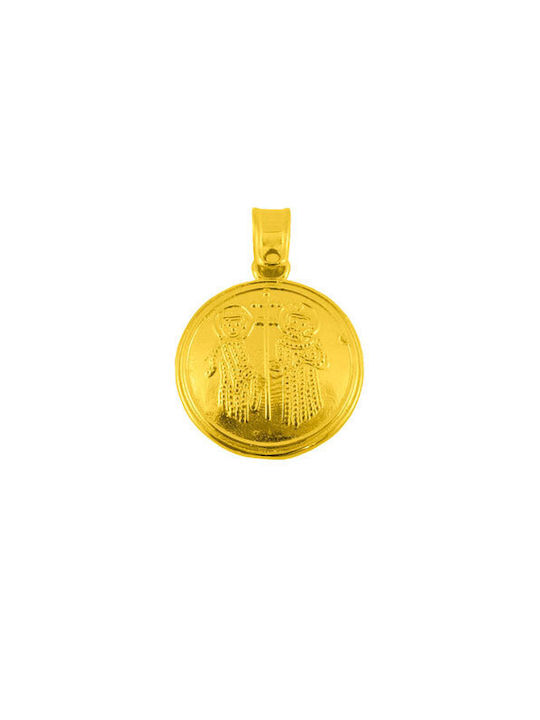 Anhänger Kinder Amulett mit Kette aus Gold 14K FL256A