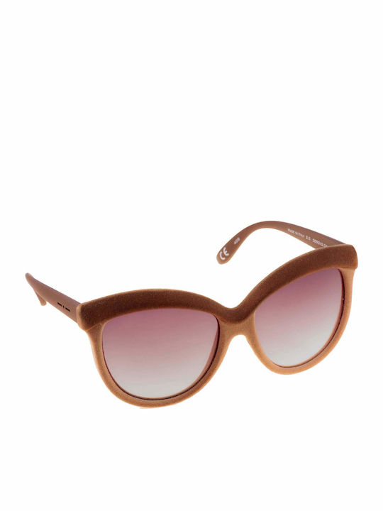 Italia Independent I-Plastik Sunglasses Brown with Acetate Frame & Brown Lens