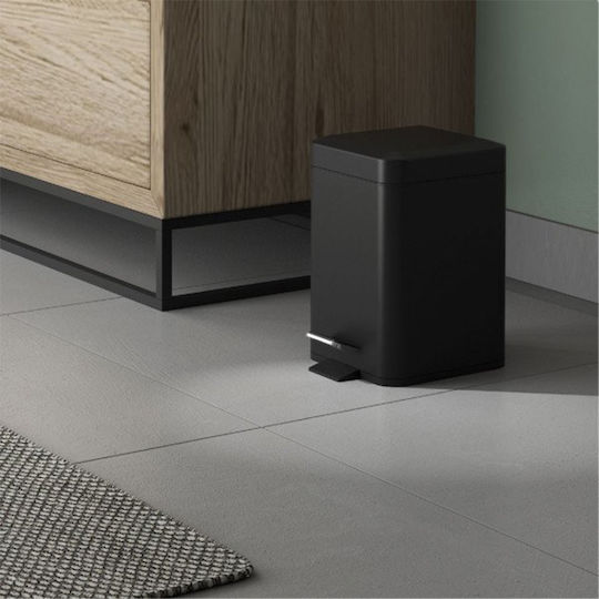 Gedy Metallic Bathroom Basket 3lt Black
