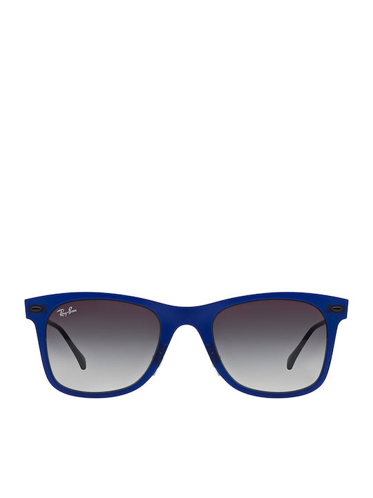 Ray Ban Wayfarer Light Ray Унисекс Слънчеви Очила с Син Рамка и Лилави Преливащи Стъкла