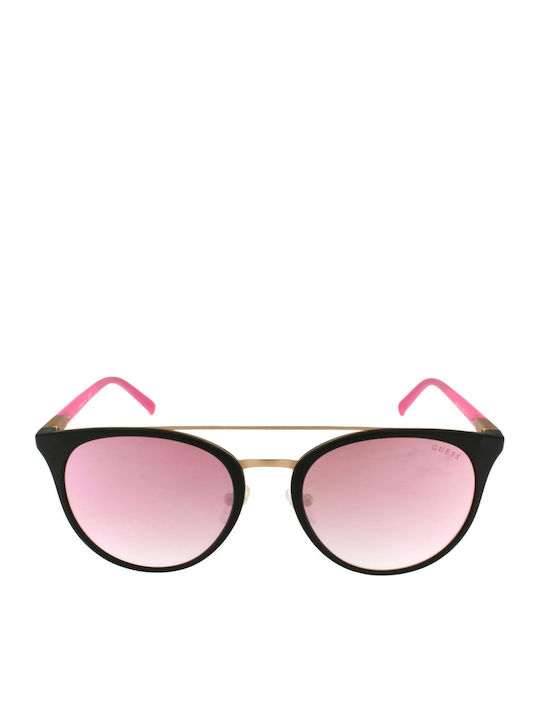 Guess Sunglasses Μαύρα with Mixed Frame & Red Lens Guess Sunglasses Μαύρα with Mixed Frame & Red Lens
