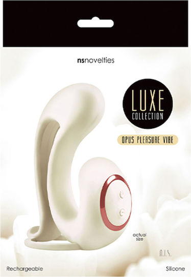 Ns Novelties Luxe Opus Vibrator Rabbit 13.5cm Ivory