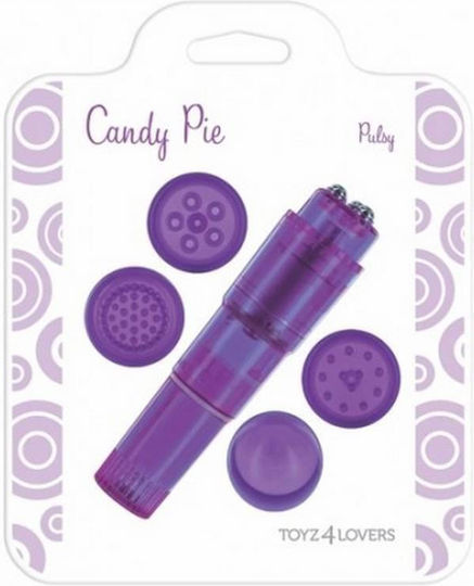 Toyz4lovers Candy Pie Pleasy Вибратор Масаж 10см Лилаво