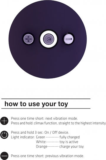 Vive Shiatsu Δονητής Μασάζ 28cm Purple