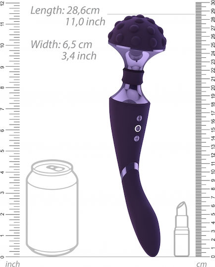 Vive Shiatsu Δονητής Μασάζ 28cm Purple