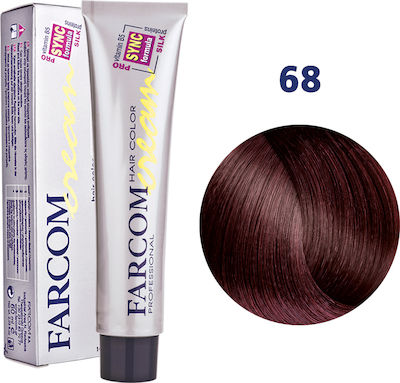 Farcom Hair Color Cream 68 Ακαζού Χρυσαφί 60ml