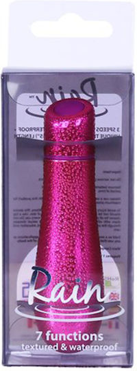 BMS Factory Rain Bullet 7 Function Textured Bullet Vibe Mini Δονητής Bullet 7.6cm Pink