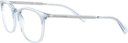 Armani Exchange Transparent Plastic Eyeglass Frame AX3065 8299