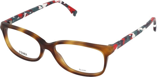 Fendi Rame Ochelari Pentru Femei Maro FF 0173 TTR