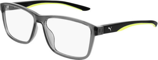 PUMA Plastic Eyeglass Frame Gray PU0207O 006