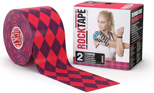 Rocktape Standard Regular Лента за физиотерапия 5см x 5м Pink Argyle