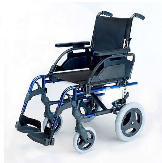 Sunrise Medical Breezy Style Scaun cu Rotile 12" Pliabil Tip Simplu cu Spate Simplu 45.5cm Albastru