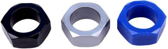 Chisa Novelties Get Lock Nust Bolts Cock Ring Δαχτυλίδι Πέους Μπλε