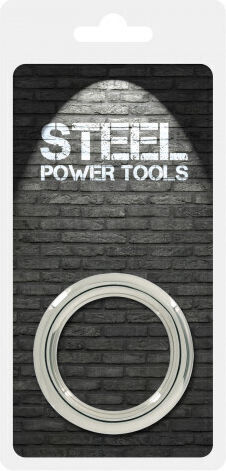 Steel Power Tools Donut Steel Cockring Cock Ring Cock Metalic Argintiu