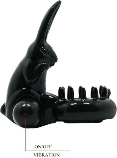 Baile Sweet Ring Rabbit Vibrator Vibrating Cock Ring Schwanz Schwarz
