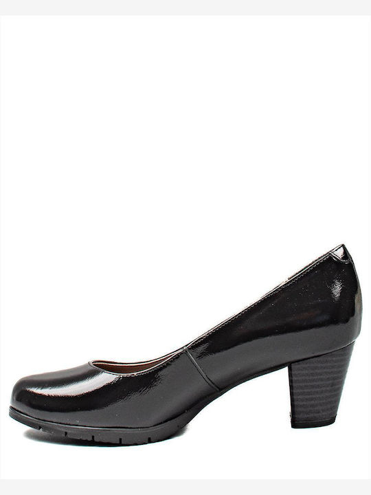 Leder Pumps Schwarz
