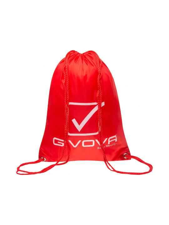 Givova Sacchetto Αθλητική Τσάντα Πλάτης για το Γυμναστήριο Κόκκινη