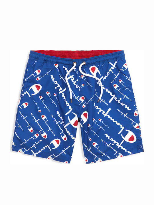Men's Swimwear Shorts Blue with Patterns