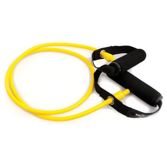 Body Concept Body Tube Gm - Μαλακό Λάστιχο Γυμναστικής Σωληνωτό Μαλακό με Λαβές Κίτρινο