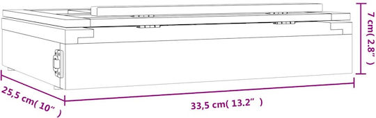 vidaXL Καβαλέτο За Рисуване Настолници Дърво 33.5x7см.