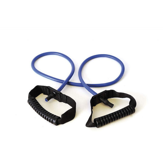 Sissel Fit-Tube Extra Strong Blue Λάστιχο Γυμναστικής Σωληνωτό Σκληρό με Λαβές Μπλε