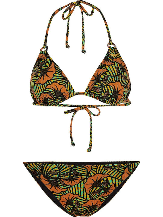 Capri Bondey Fixed Bikini-Set Mehrfarbig