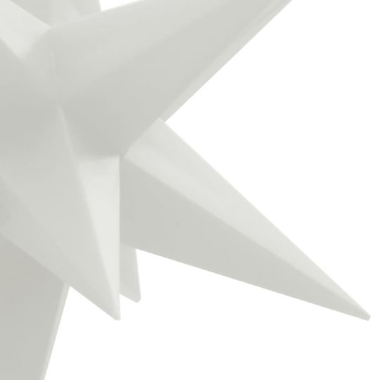 vidaXL Plastic Christmas Decorative Pendant Star 7.5x10cm White