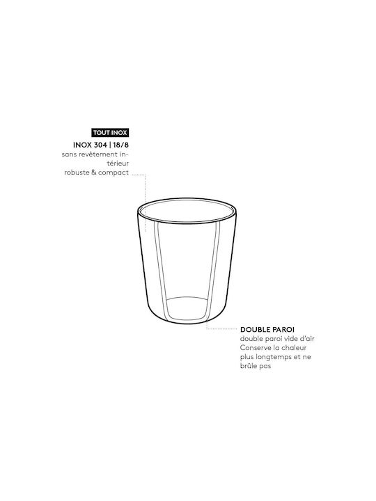 Gaspajoe Cup Coffee Inox Gold