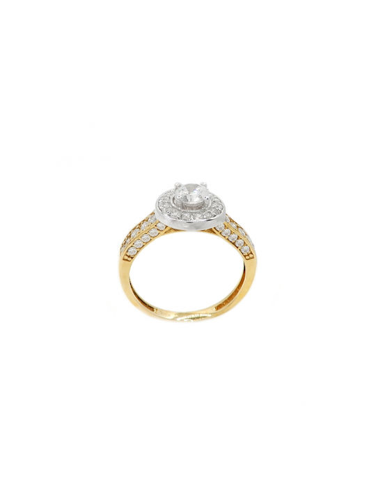 Polytimo Single Stone from Gold 14K