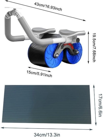 002464 Abdominal Wheel Blue