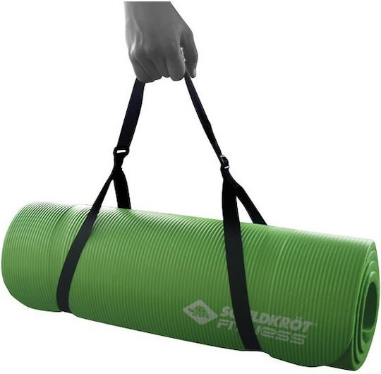 Schildkrot Exercise Mat Green with Carry Strap (180x61x0.15cm)