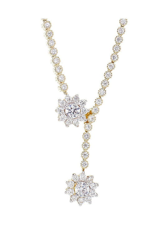 Vitopoulos Necklace from White Gold 14K with Zircon