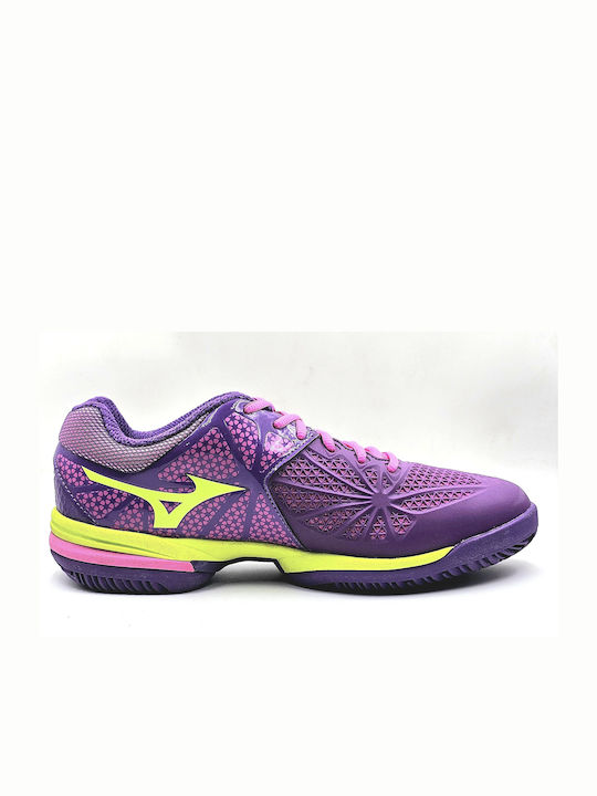 Mizuno Wave Exceed Tour 2 CC Women's Tennis Shoes for Clay Courts Purple