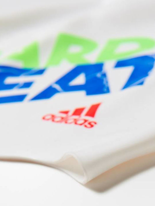adidas Slogan Schwimmkappe Erwachsene Weiß