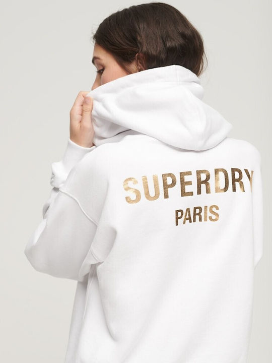 Superdry Women's Hooded Sweatshirt White