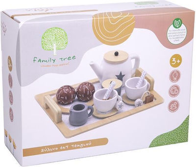 Family Tree Tea Set Toy Σερβίτσιο Τσαγιού Ξύλινο made of Wood W10B318B