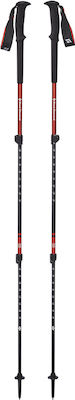 Black Diamond Pair of Telescopic Trekking Poles with 3 Sections Mountain Black 243gr