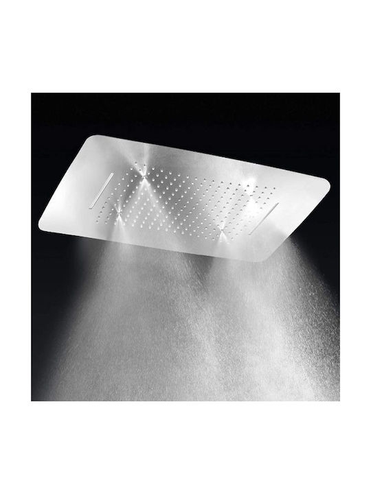 Excel Built-in Mixer, Hand Shower & Shower Head Set for Shower 4 Exits Silver
