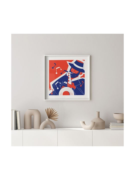 Walls Αφίσα Retro Saxophonist 20x20cm