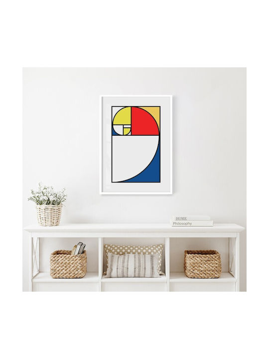 Walls Αφίσα Fibonacci Spiral Bauhaus Design