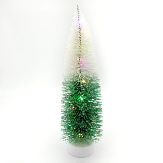 Christmas Decorative Snowy Illuminated Tree 33cm Battery Adorned