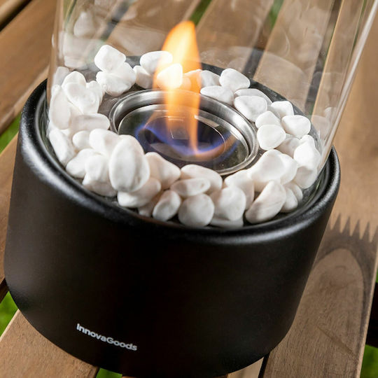InnovaGoods Heatfir Indoor Desktop Bioethanol Fireplace Black 16x16x26.5cm