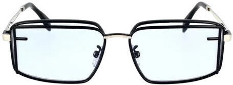 Fendi Metallisches Brillengestell Schwarz FE40102U-01V