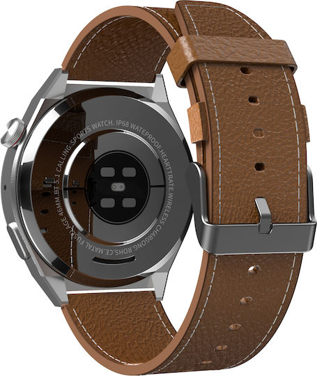 XO J1 Porsche Smartwatch with Heart Rate Monitor (Silver)