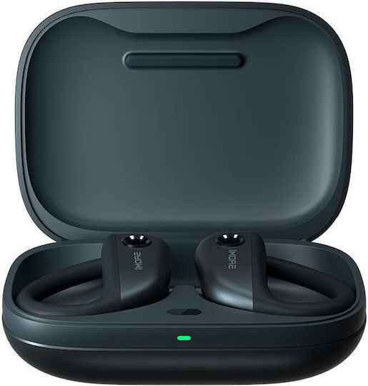 1More Fit Open Earbud Bluetooth хендсфри Слушалки с Устойчивост на Пот и Кутийка за Зареждане Сив