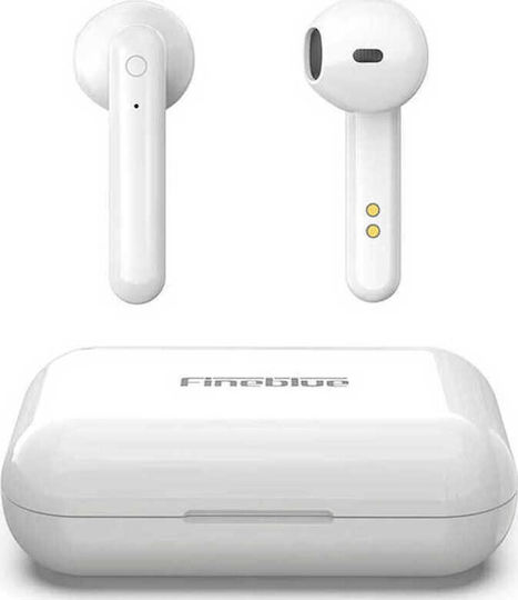 Fineblue Flypods J10 Earbud Bluetooth Handsfree Ακουστικά με Θήκη Φόρτισης Black Case